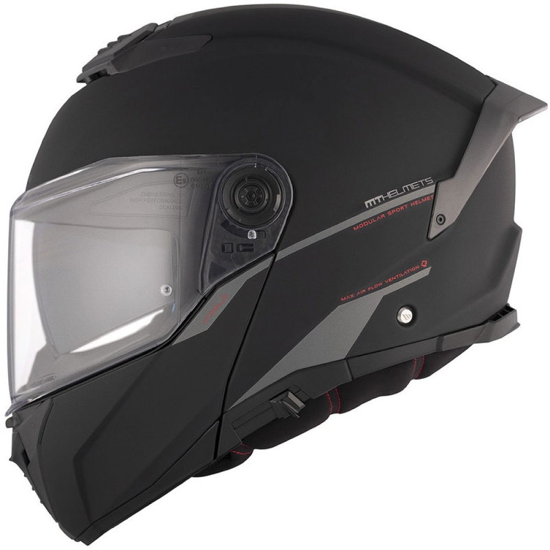 Atverama motocikla ķivere MT ATOM 2 SV SOLID A1 melna matēta - II. kvalitāte