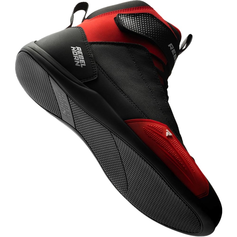 Rebelhorn Swift motocikla zābaki melni sarkani - 2. kvalitāte - II. kvalitāte