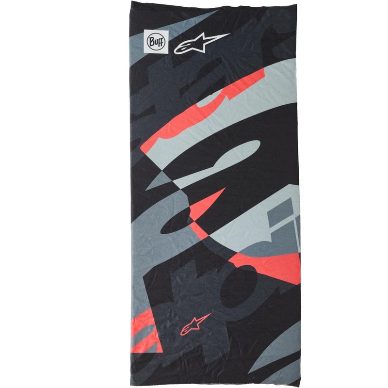 Kakla sildītājs Alpinestars BUFF Mogress kamuflāžas-melns-sarkans-pelēks