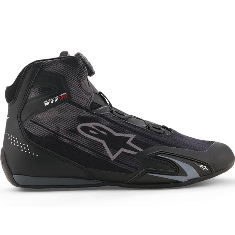 Alpinestars Celer ventilējamie motocikla zābaki melni-tumši pelēki