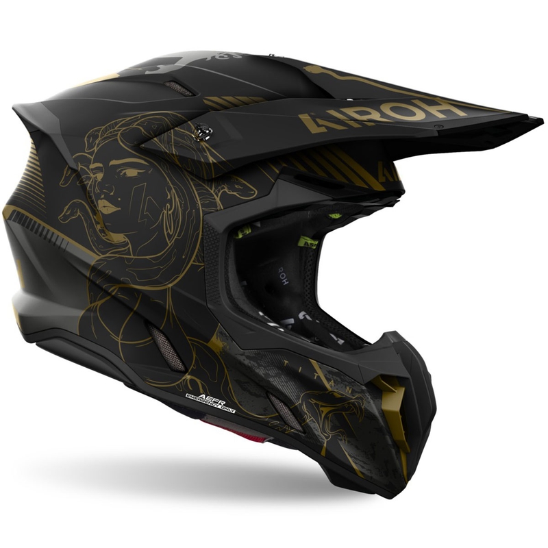Motokrosa ķivere Airoh Twist 3 Titan matēta