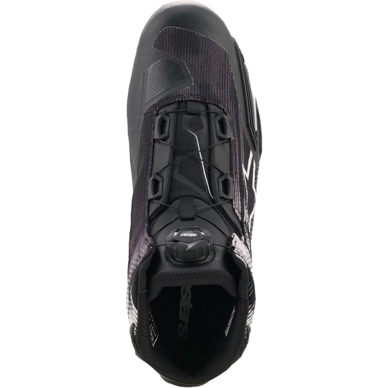 Alpinestars Celer ventilējamie motociklu zābaki melni balti