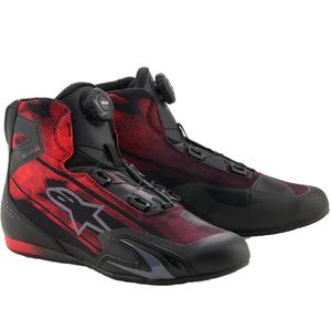 Alpinestars Celer ventilējamie motociklu zābaki melni sarkani