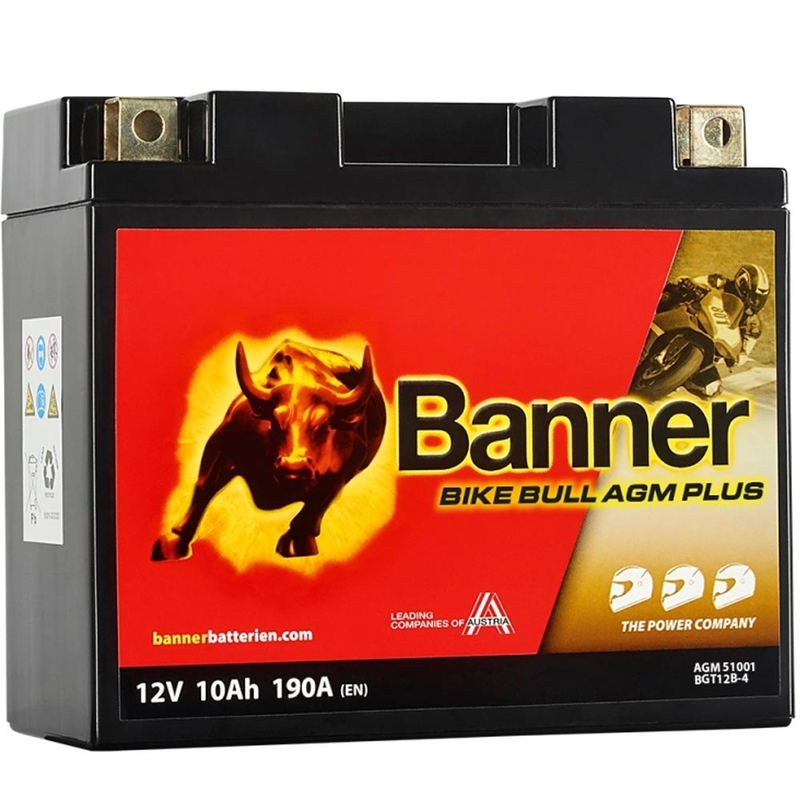 AGM akumulators Banner Bike Bull AGM PLUS AGM PLUS 510 01 / BGT12B-4 - GT12B-4