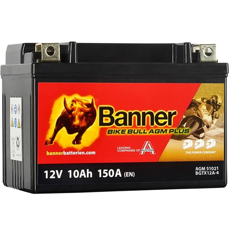 AGM akumulators Banner Bike Bull AGM PLUS AGM PLUS 510 21 / BGTX12A-4 - GTX12A-4