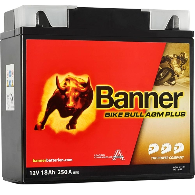AGM akumulators Banner Bike Bull AGM PLUS AGM PLUS 521 01 / BG12-19 - G12-19