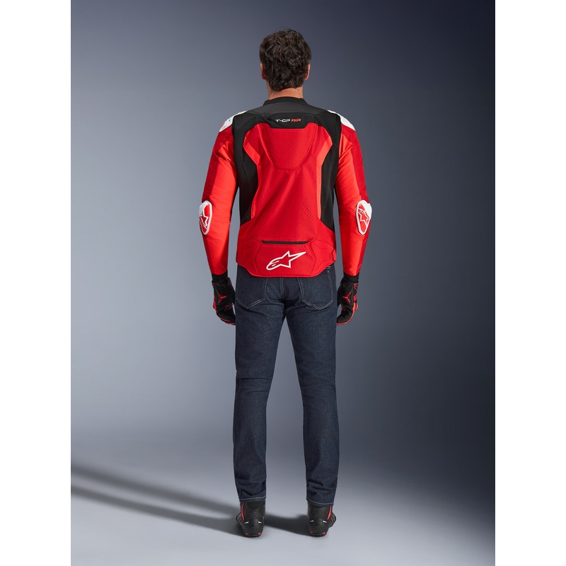 Alpinestars T-GP Air motocikla jaka sarkana-fluorescēta-sarkana-balta-melna