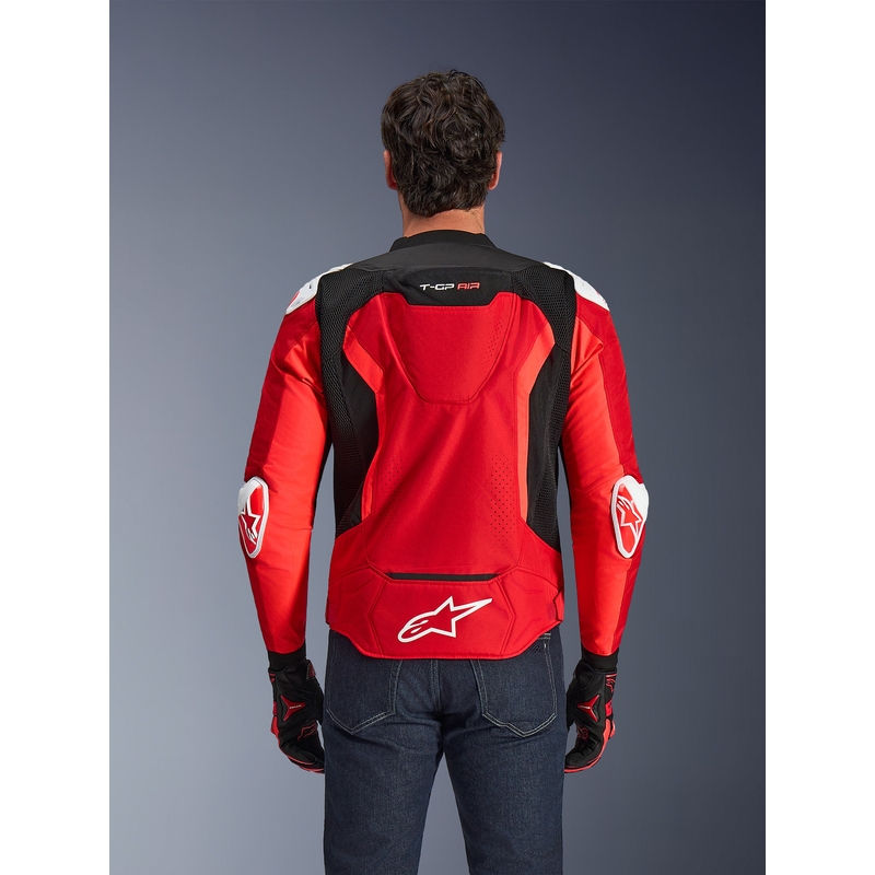 Alpinestars T-GP Air motocikla jaka sarkana-fluorescēta-sarkana-balta-melna