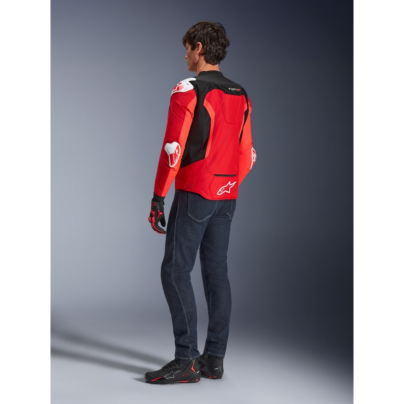 Alpinestars T-GP Air motocikla jaka sarkana-fluorescēta-sarkana-balta-melna