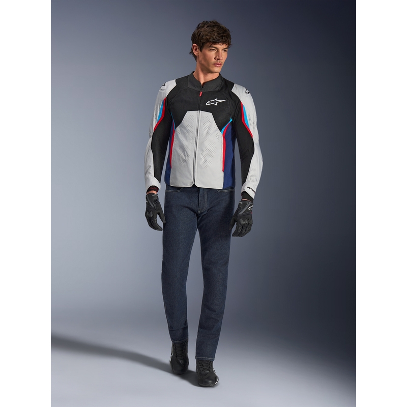 Alpinestars AST V3 Air motocikla jaka balta-zila-sarkana-melna