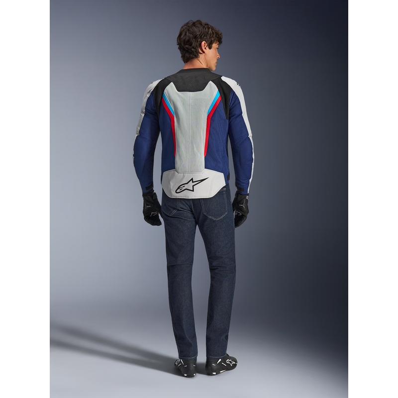 Alpinestars AST V3 Air motocikla jaka balta-zila-sarkana-melna