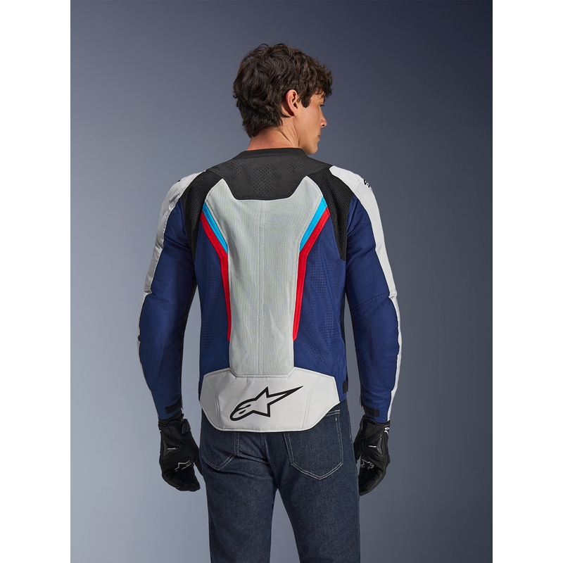 Alpinestars AST V3 Air motocikla jaka balta-zila-sarkana-melna