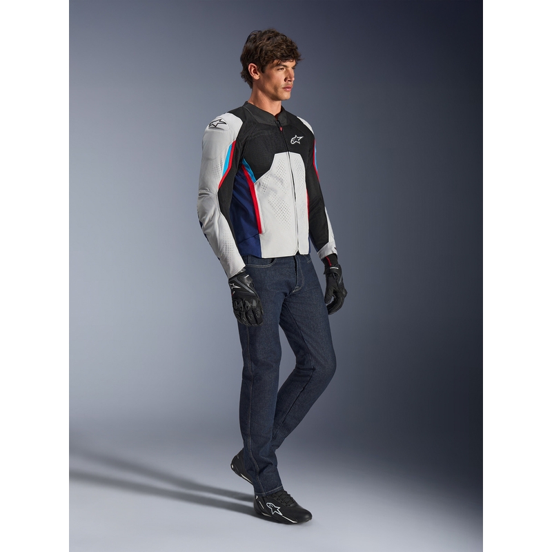 Alpinestars AST V3 Air motocikla jaka balta-zila-sarkana-melna