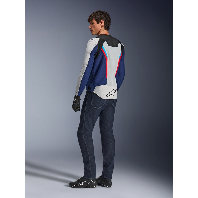 Alpinestars AST V3 Air motocikla jaka balta-zila-sarkana-melna