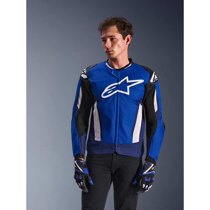 Alpinestars T-GP Air motocikla jaka zila-balta-melna