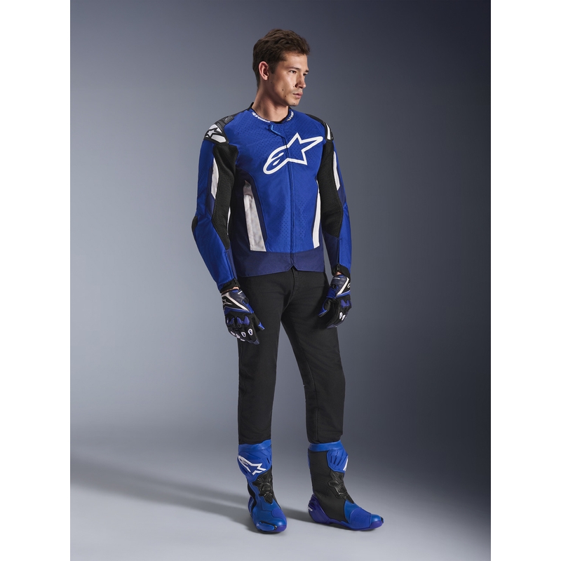 Alpinestars T-GP Air motocikla jaka zila-balta-melna