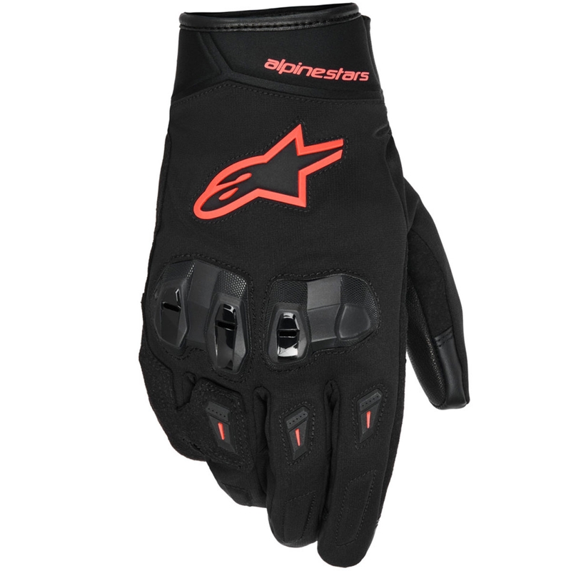 Alpinestars SP XZ ūdensnecaurlaidīgi motocikla cimdi melni sarkani
