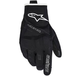 Alpinestars MOBLAST ūdensnecaurlaidīgi motocikla cimdi melni balti, gandrīz balti