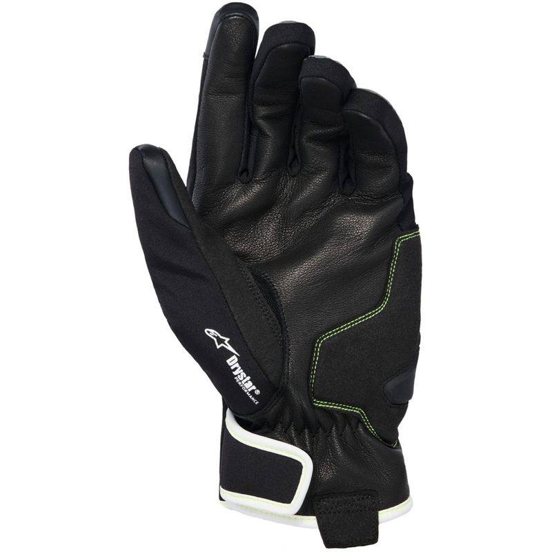 Alpinestars MOBLAST ūdensnecaurlaidīgi motocikla cimdi pelēki-melni-fluorēti dzelteni-balti