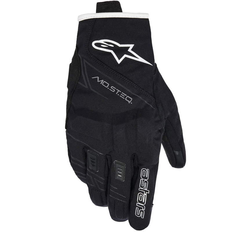 Alpinestars STELLA MOBLAST ūdensnecaurlaidīgi sieviešu motocikla cimdi melni balti gandrīz balti