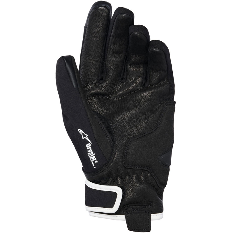 Sieviešu motocikla cimdi Alpinestars STELLA MOBLAST WATERPROOF pelēki-melni-fluorescējoši rozā-tirkīzzili-balti