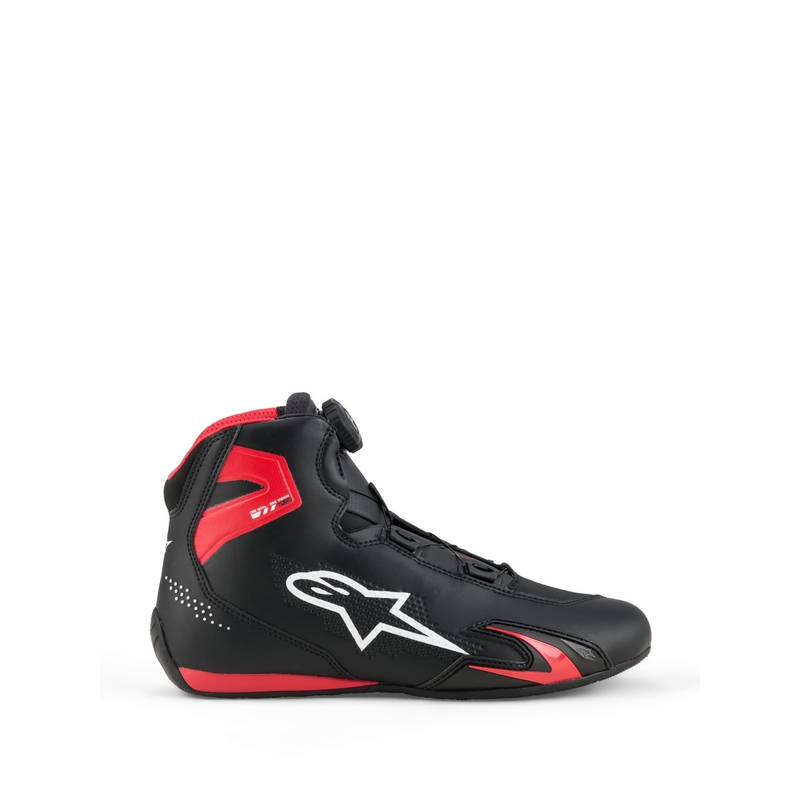 Alpinestars Celer motociklu zābaki melni-sarkani-balti