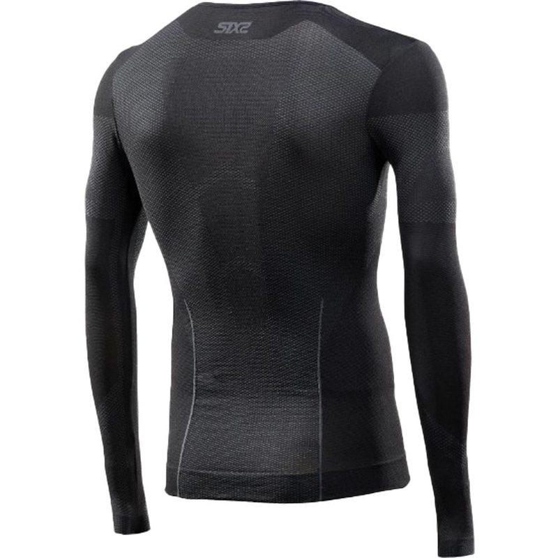 Funkcionāls garroku T-krekls SIXS BT TS2L V2 melns-tumši pelēks
