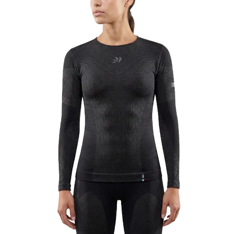 Funkcionāls garroku T-krekls SIXS BT TS2L V2 melns-tumši pelēks