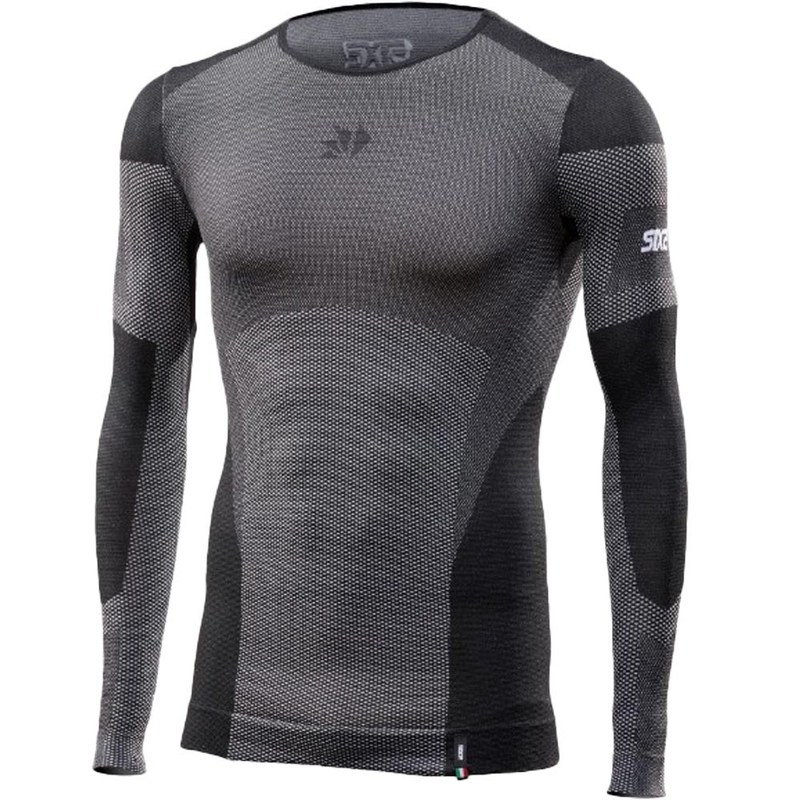 Funkcionāls garroku T-krekls SIXS BT TS2L V2 melns ogles krāsas