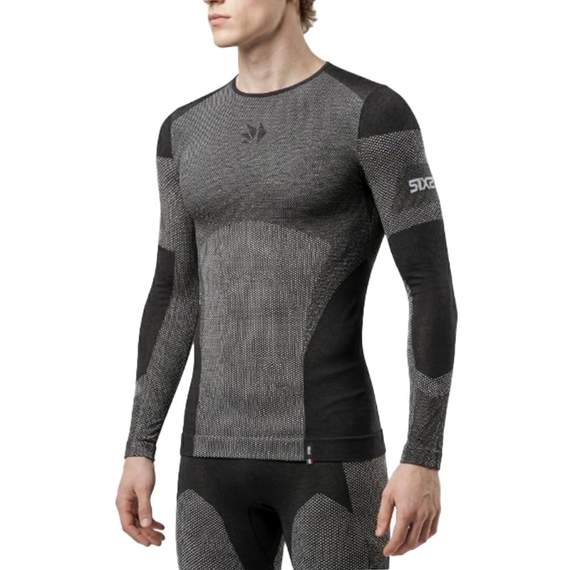 Funkcionāls garroku T-krekls SIXS BT TS2L V2 melns ogles krāsas