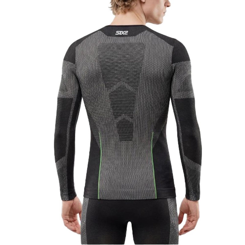 Funkcionāls garroku T-krekls SIXS BT TS2L V2 melns ogles krāsas