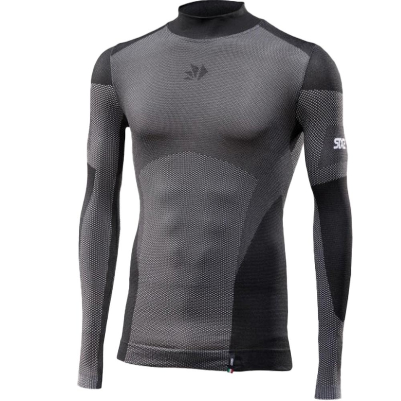 Funkcionāls garroku T-krekls SIXS BT TS3L V2 melns ogles krāsas