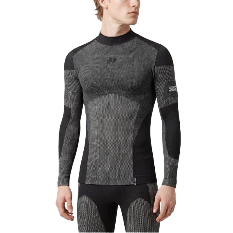 Funkcionāls garroku T-krekls SIXS BT TS3L V2 melns ogles krāsas