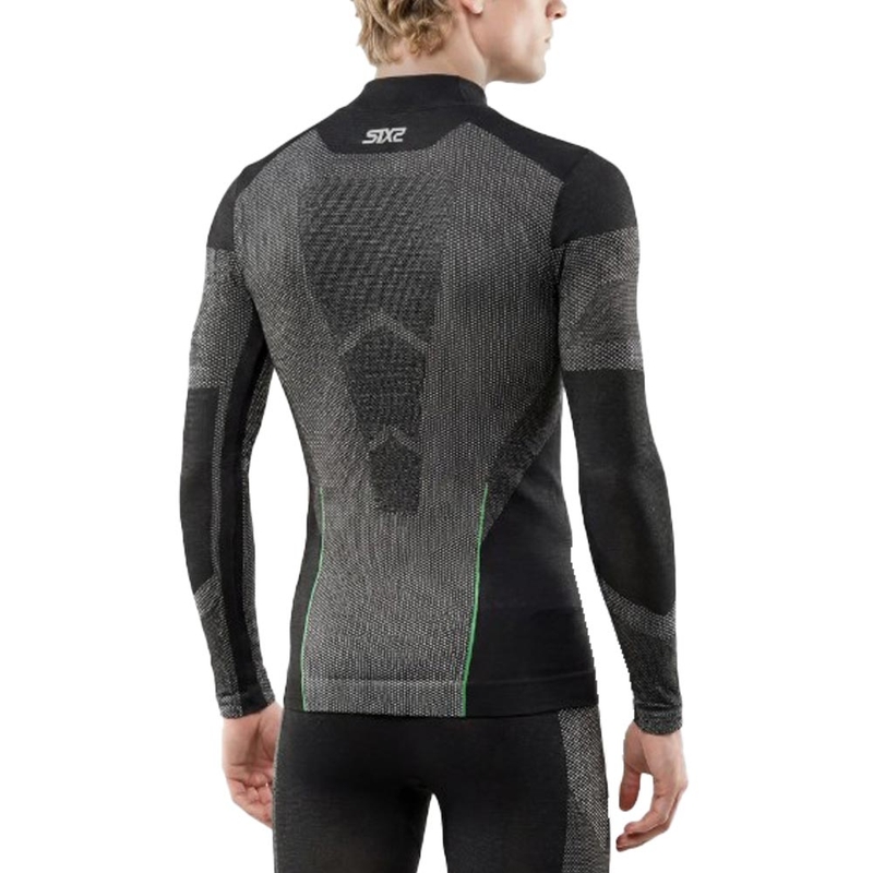 Funkcionāls garroku T-krekls SIXS BT TS3L V2 melns ogles krāsas