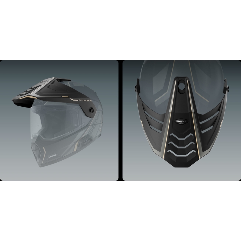 Outlander sietveida ķivere ar austiņām, SENA (matēti melna)