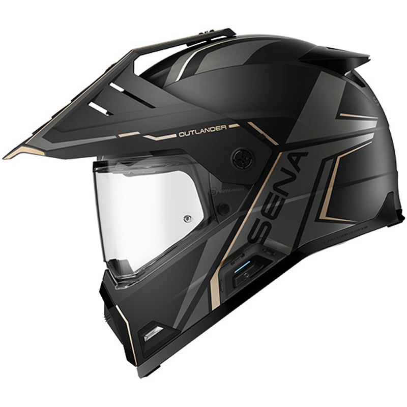 Outlander sietveida ķivere ar austiņām, SENA (matēti melna)