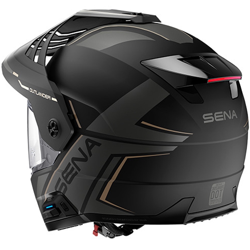 Outlander sietveida ķivere ar austiņām, SENA (matēti melna)