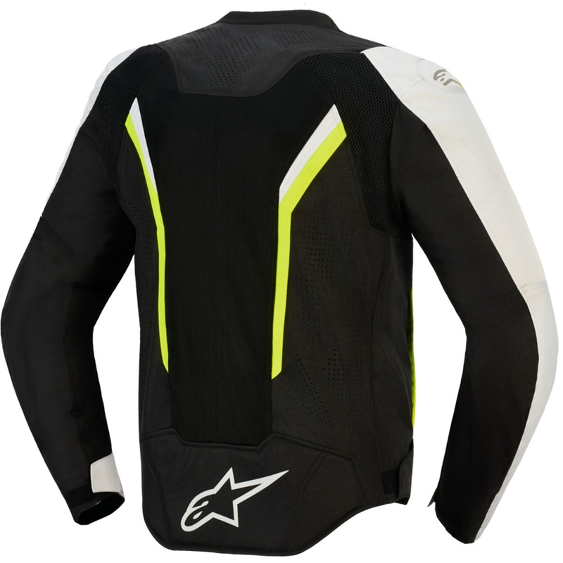 Alpinestars AST V3 Air motocikla jaka balta-fluorescēta-melna