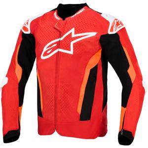 Alpinestars T-GP Air motocikla jaka sarkana-fluorescēta-sarkana-balta-melna