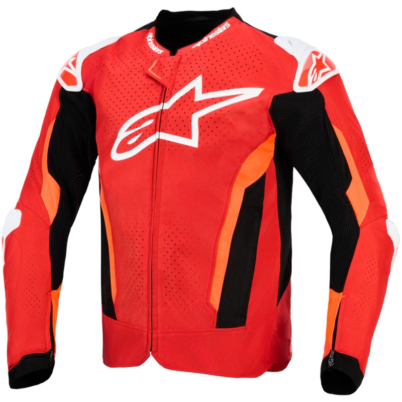 Alpinestars T-GP Air motocikla jaka sarkana-fluorescēta-sarkana-balta-melna
