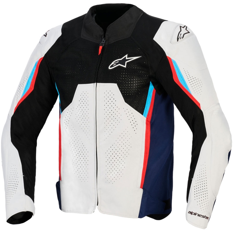 Alpinestars AST V3 Air motocikla jaka balta-zila-sarkana-melna