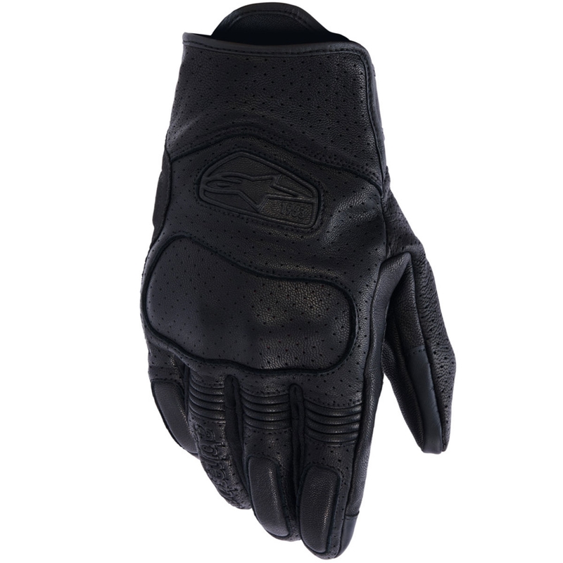 Alpinestars Mustang V3 motocikla cimdi melni-melni