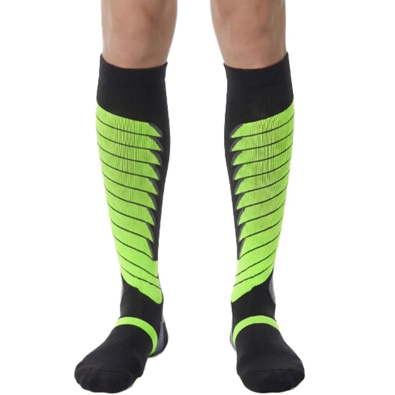 Funkcionālās ceļgalu zeķes SIXS SPEED V3 melni zaļas