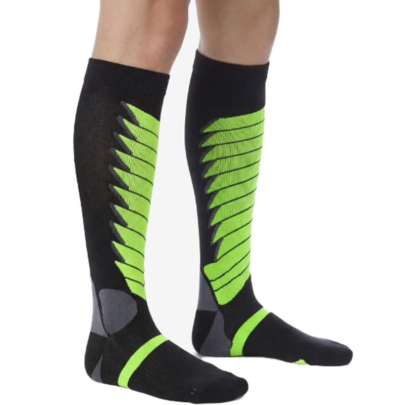 Funkcionālās ceļgalu zeķes SIXS SPEED V3 melni zaļas