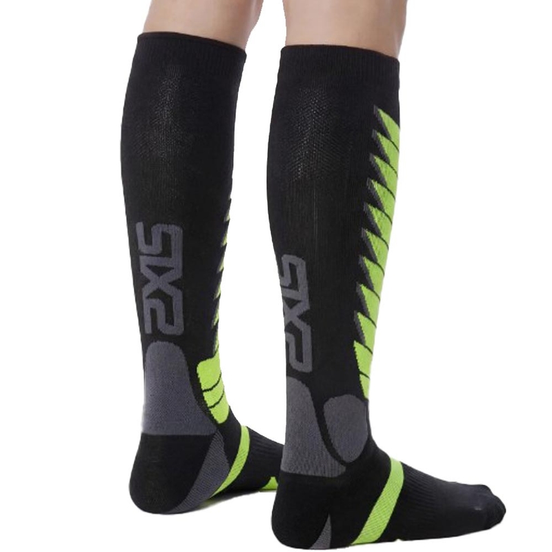 Funkcionālās ceļgalu zeķes SIXS SPEED V3 melni zaļas