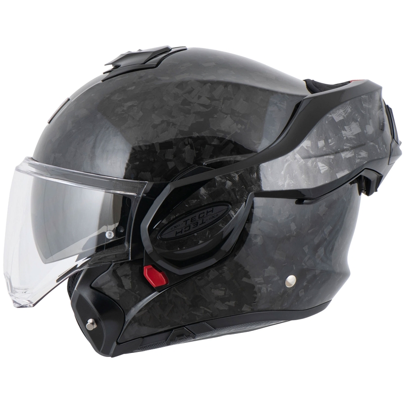 Scorpion EXO-TECH EVO ONYX CARBON Solid atverama motocikla ķivere, melna