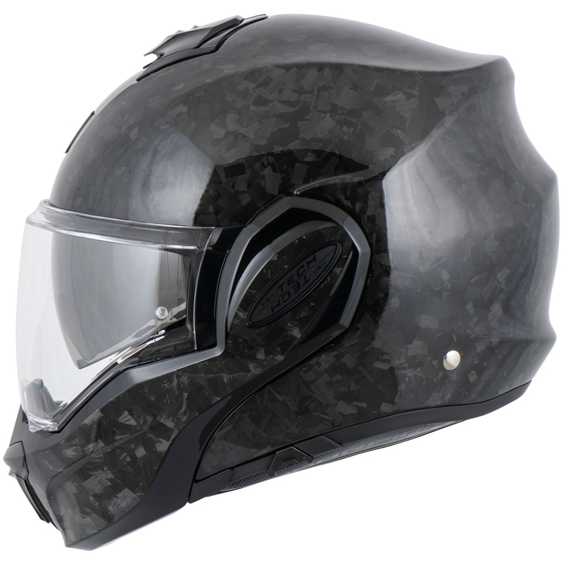 Scorpion EXO-TECH EVO ONYX CARBON Solid atverama motocikla ķivere, melna