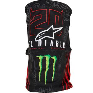 Alpinestars FQ20 Monster Collection kakla aizsargs melns-fluorescējošs sarkans-zils-zaļš