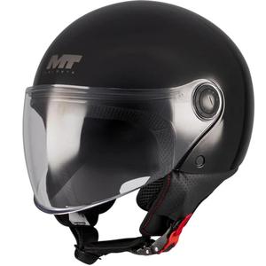 Atvērtā motocikla ķivere MT Street S Pure A1 melna