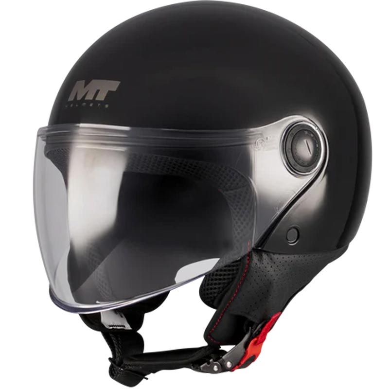 Atvērtā motocikla ķivere MT Street S Pure A1 melna